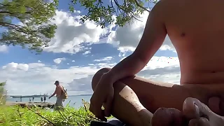 Nude beach but with some tourists